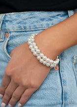 Load image into Gallery viewer, Downtown Debut - White Bracelet - Paparazzi Jewelry