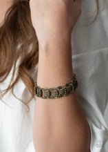 Load image into Gallery viewer, Moonlit Mesa - Brass Bracelet - Paprazzi Jewelry