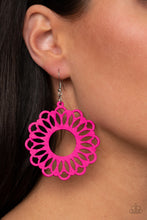 Load image into Gallery viewer, Dominican Daisy - Pink Earrings - Paparazzi Jewelry