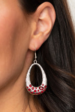 Load image into Gallery viewer, Better LUXE Next Time - Red Earrings - Paparazzi Jewelry
