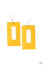 Load image into Gallery viewer, paparazzi-accessories-totally-framed-yellow-earrings