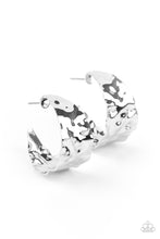 Load image into Gallery viewer, paparazzi-accessories-put-your-best-face-forward-silver-earrings