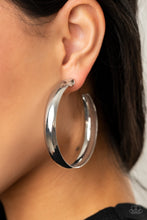 Load image into Gallery viewer, Kick Em To The CURVE - Silver Earrings - Paprazzi Jewelry