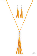 Load image into Gallery viewer, paparazzi-accessories-hold-my-tassel-yellow-necklace