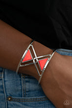 Load image into Gallery viewer, Pyramid Palace - Red Bracelet - Paparazzi Jewelry