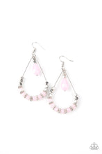 Load image into Gallery viewer, paparazzi-accessories-lovely-lucidity-pink-earrings