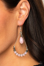 Load image into Gallery viewer, Lovely Lucidity - Pink Earrings - Paprazzi Jewelry
