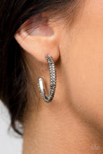 Load image into Gallery viewer, Trail Of Twinkle - Silver Earrings - Paparazzi Jewelry