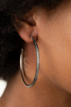 Load image into Gallery viewer, Sultry Shimmer - Black Earrings - Paparazzi Jewelry