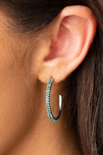 Load image into Gallery viewer, Dont Think Twice - Blue Earrings - Paprazzi Jewelry