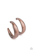 Load image into Gallery viewer, paparazzi-accessories-burnished-benevolence-copper-earrings