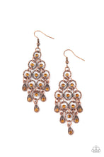 Load image into Gallery viewer, paparazzi-accessories-chandelier-cameo-copper-earrings