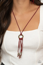 Load image into Gallery viewer, Feel at HOMESPUN - Red Necklace - Paparazzi Jewelry