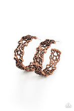 Load image into Gallery viewer, paparazzi-accessories-laurel-wreaths-copper-earrings