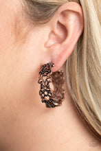 Load image into Gallery viewer, Laurel Wreaths - Copper Earrings - Paprazzi Jewelry
