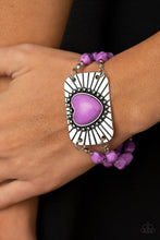 Load image into Gallery viewer, Sandstone Sweetheart - Purple Bracelet - Paparazzi Jewelry