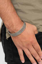 Load image into Gallery viewer, Risk-Taking Texture - Silver Mens Bracelet - Paparazzi Jewelry
