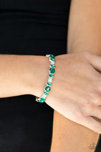 Load image into Gallery viewer, BLING Them To Their Knees - Green Bracelet - Paparazzi Jewelry