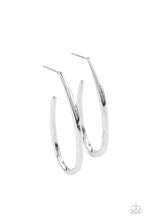 Load image into Gallery viewer, paparazzi-accessories-totally-hooked-silver-earrings