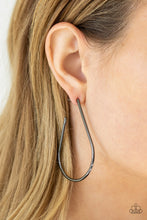 Load image into Gallery viewer, City Curves - Black Earrings - Paparazzi Jewelry