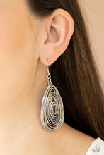 Load image into Gallery viewer, Rural Ripples - Silver Earrings - Paprazzi Jewelry