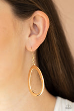 Load image into Gallery viewer, Casual Curves - Gold Earrings - Paprazzi Jewelry