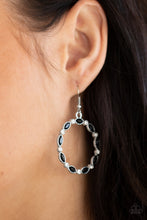 Load image into Gallery viewer, Crystal Circlets - Black Earrings - Paparazzi Jewelry