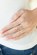 Load image into Gallery viewer, Voluptuous Vines - Rose Gold Ring - Paparazzi Jewelry