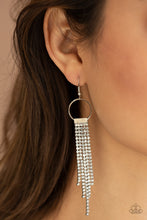 Load image into Gallery viewer, Tapered Twinkle - White Earrings - Paparazzi Jewelry