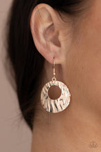 Load image into Gallery viewer, Warped Perceptions - Rose Gold Earrings - Paprazzi Jewelry