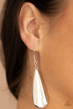 Load image into Gallery viewer, The Drop Off - Silver Earrings - Paprazzi Jewelry