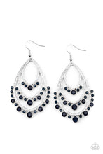 Load image into Gallery viewer, paparazzi-accessories-break-out-in-tiers-blue-earrings