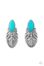 Load image into Gallery viewer, paparazzi-accessories-rural-roadrunner-blue-post earrings