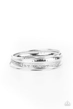 Load image into Gallery viewer, paparazzi-accessories-get-into-gear-silver-bracelet