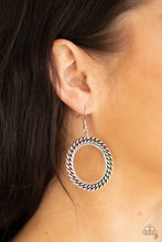Load image into Gallery viewer, Above The RIMS - Silver Earrings - Paparazzi Jewelry
