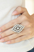 Load image into Gallery viewer, Incandescently Irresistible - White Ring - Paparazzi Jewelry