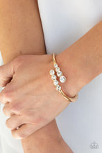 Load image into Gallery viewer, Defying Dazzle - Gold Bracelet - Paparazzi Jewelry