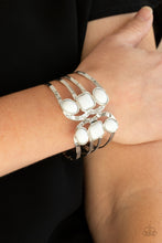 Load image into Gallery viewer, Mystified - White Bracelet - Paprazzi Jewelry