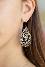 Load image into Gallery viewer, Winter Garden - Brown Earrings - Paparazzi Jewelry