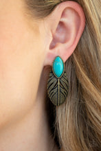 Load image into Gallery viewer, Rural Roadrunner - Brass Post Earrings - Paparazzi Jewelry