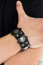 Load image into Gallery viewer, Electrified Edge - Black Bracelet - Paparazzi Jewelry