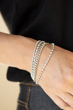 Load image into Gallery viewer, Brilliantly Beaming - White Bracelet - Paparazzi Jewelry