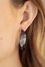 Load image into Gallery viewer, Curves In All The Right Places - Black Earrings - Paparazzi Jewelry