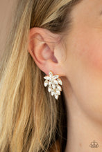 Load image into Gallery viewer, They See Me Glowin - Gold Post Earrings - Paparazzi Jewelry