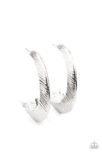 Load image into Gallery viewer, paparazzi-accessories-i-double-flare-you-silver-earrings