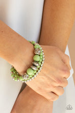 Load image into Gallery viewer, Desert Blossom - Green Bracelet - Paparazzi Jewelry