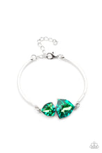 Load image into Gallery viewer, paparazzi-accessories-deep-space-shimmer-green-bracelet