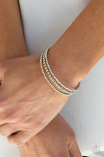 Load image into Gallery viewer, High-End Eye Candy - White Bracelet - Paparazzi Jewelry