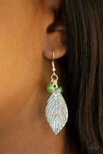 Load image into Gallery viewer, LEAF It To Fate - Green Earrings - Paparazzi Jewelry