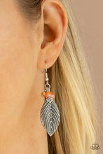 Load image into Gallery viewer, LEAF It To Fate - Orange Earrings - Paparazzi Jewelry